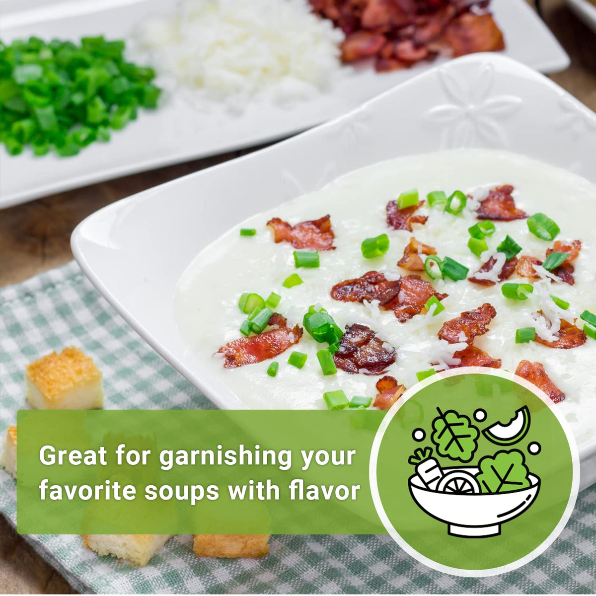 Sow Right Seeds Heshiko harvested green onions bring bright flavor to dishes.