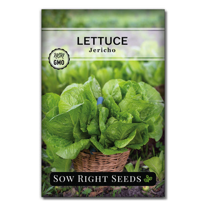 Sow Right Seeds Jericho lettuce seeds packet for heat-tolerant harvests