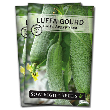 Sow Right Seeds luffa seed packet for easy home gardening