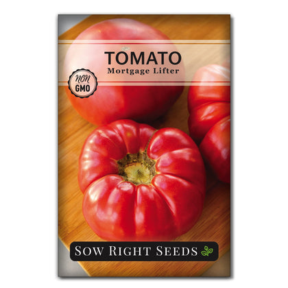Sow Right Seeds Mortgage Lifter seeds pack for home gardens.