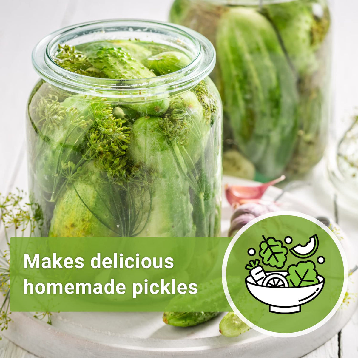 Sow Right Seeds National Pickling Cucumber Seeds ideal for fresh salads and homemade pickles