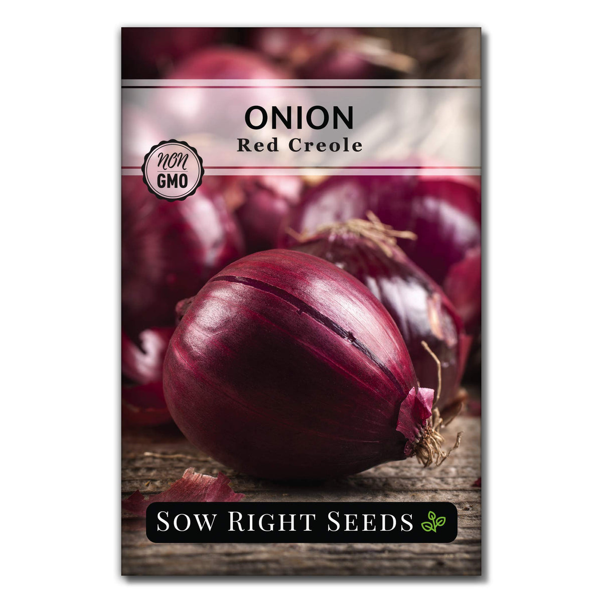 Sow Right Seeds Red Creole Onion seeds for home garden planting, with spicy flavor for fresh dishes.