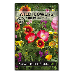 Sow Right Seeds Southwest wildflowers packet for a pollinator-friendly garden.
