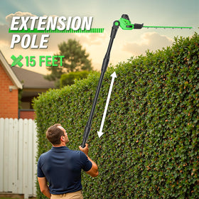SOYUS adjustable head and handle enable versatile trimming angles.