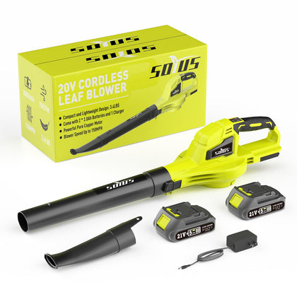 SOYUS leaf blower with copper motor for efficient yard power.