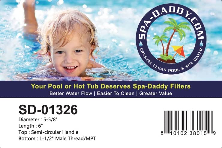 Spa-Daddy 5CH-25 compatible filter enables easy installation.