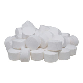 Spa Essentials brominating tablets with a tablet floater in use promoting steady spa sanitation.