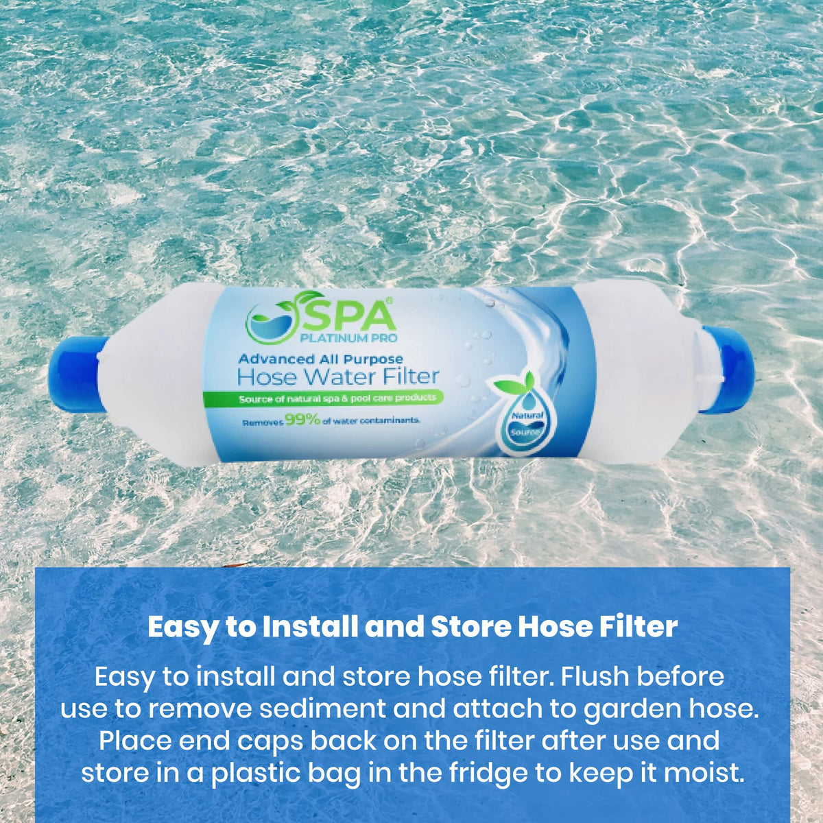 Spa Platinum Pro removes chlorine and odors for fresher rinses