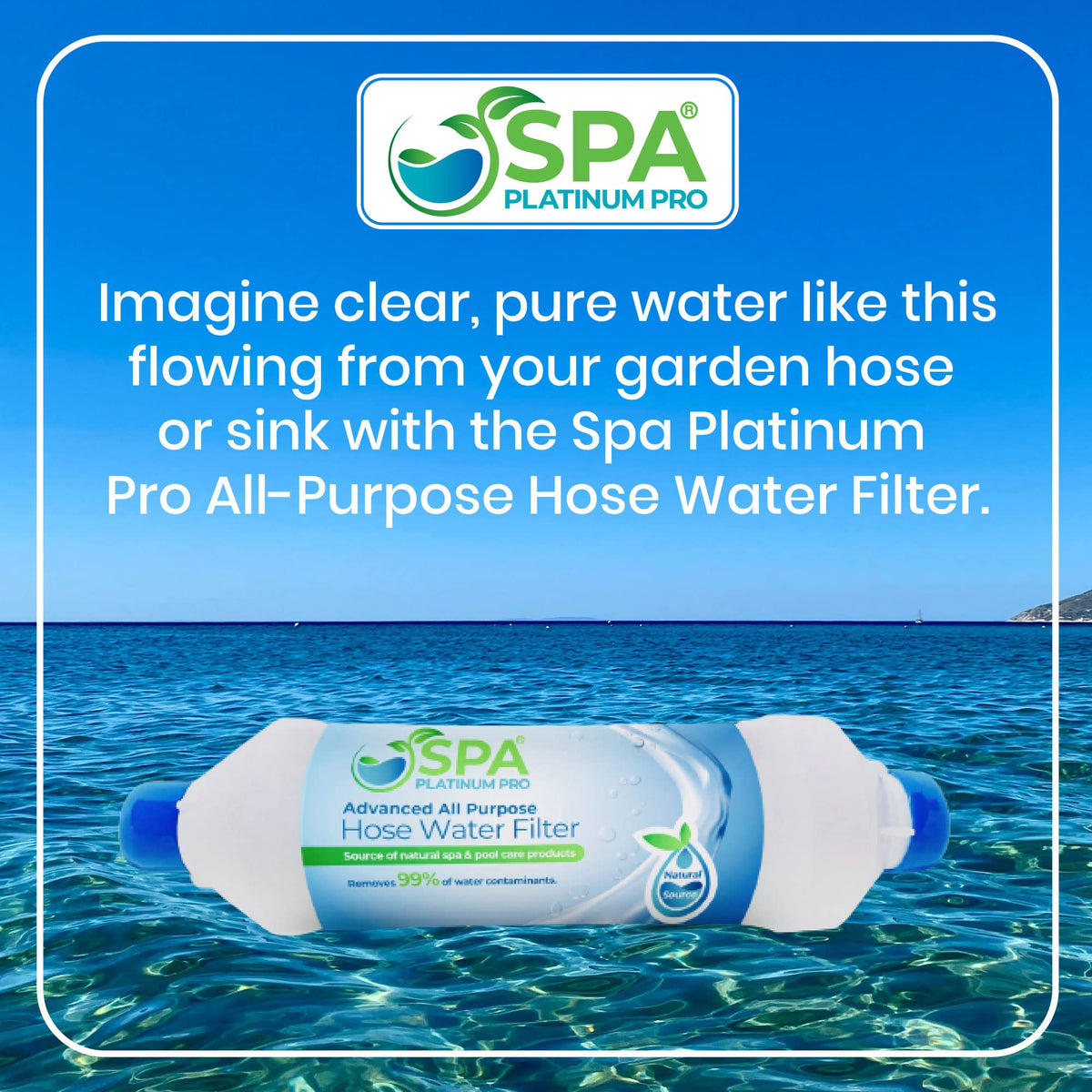 Spa Platinum Pro hose filter for RV camping supports cleaner campground water