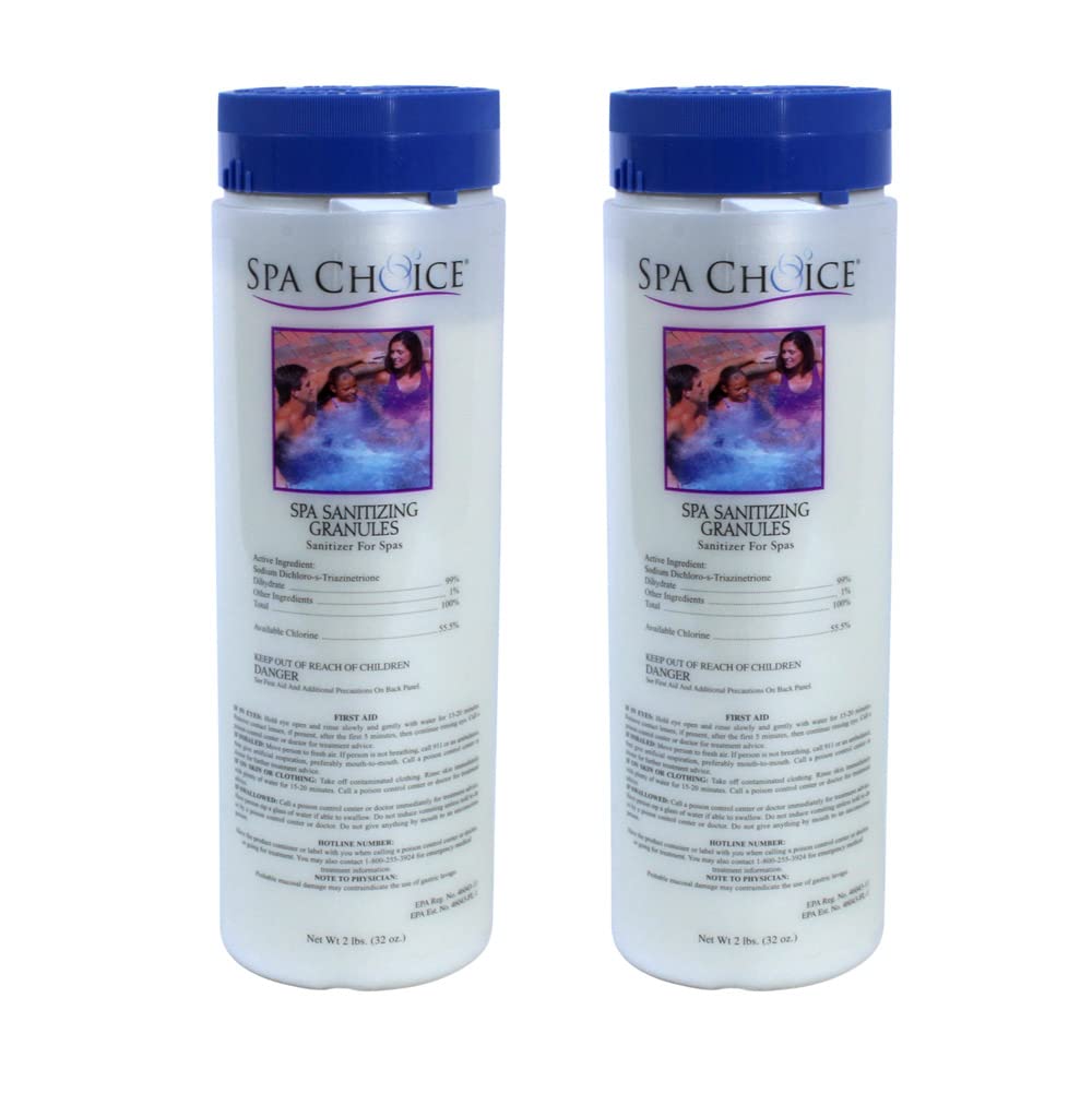 SpaChoice 2lb spa granules dissolving quickly for clean hot tub water