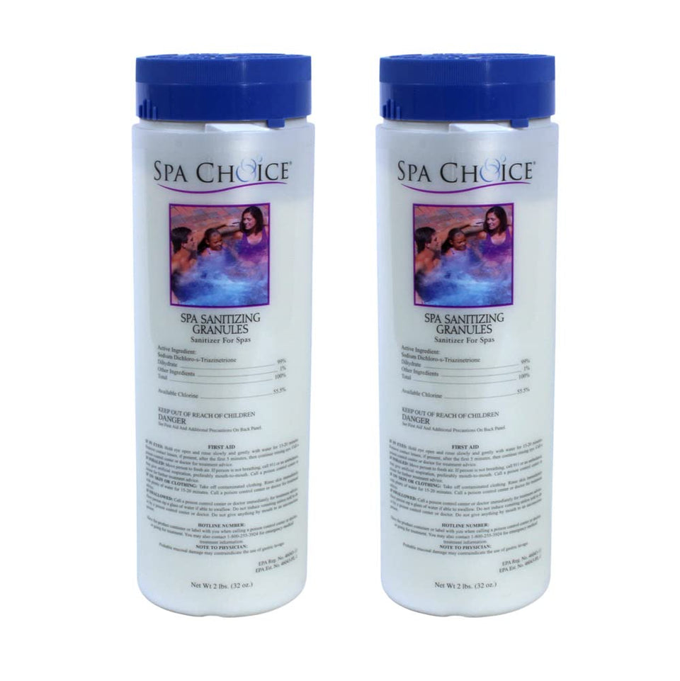 SpaChoice 2lb spa granules dissolving quickly for clean hot tub water