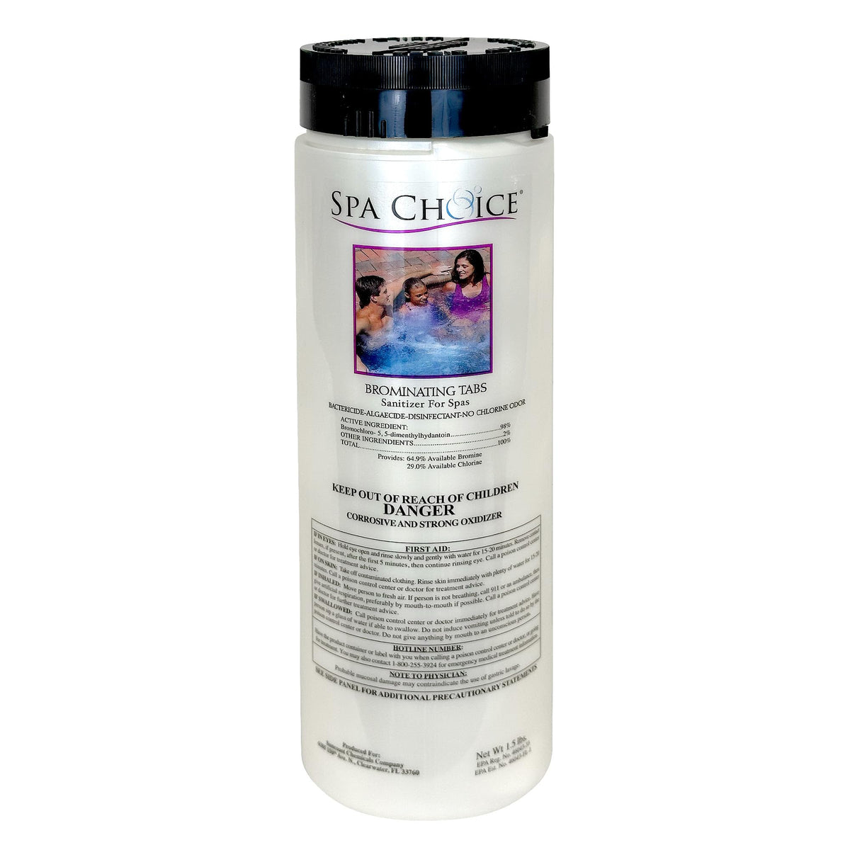 SpaChoice brominating tabs pack for spa sanitizer, easy dosing and long-lasting sanitizer