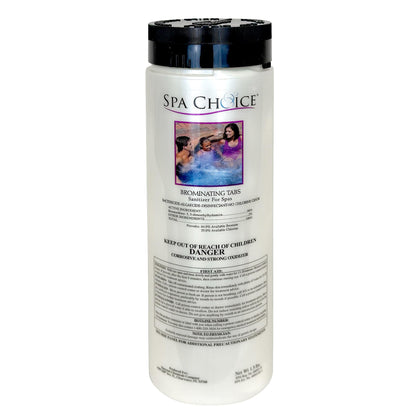 SpaChoice brominating tabs pack for spa sanitizer, easy dosing and long-lasting sanitizer