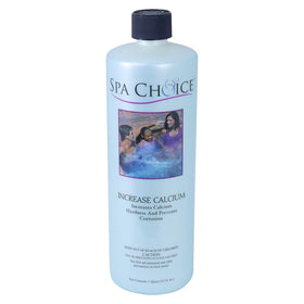 SpaChoice liquid calcium hardness pour enables easy dosing to balance spa water.