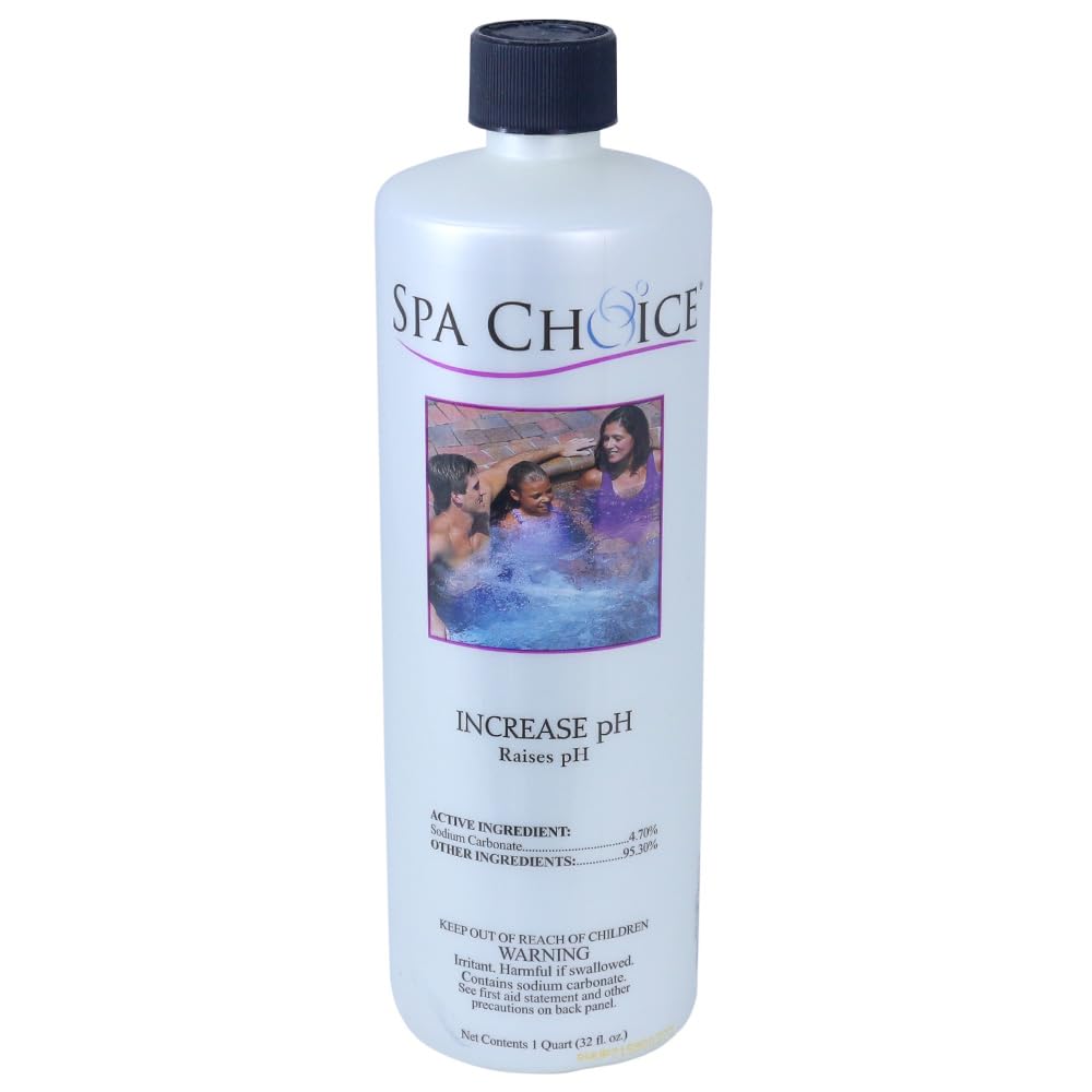 SpaChoice pH Increaser bottle ready for hot tub balancing.