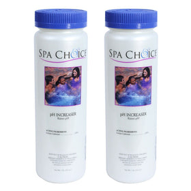 SpaChoice pH Increaser hot tub bottle pour shows easy dosing for balanced water