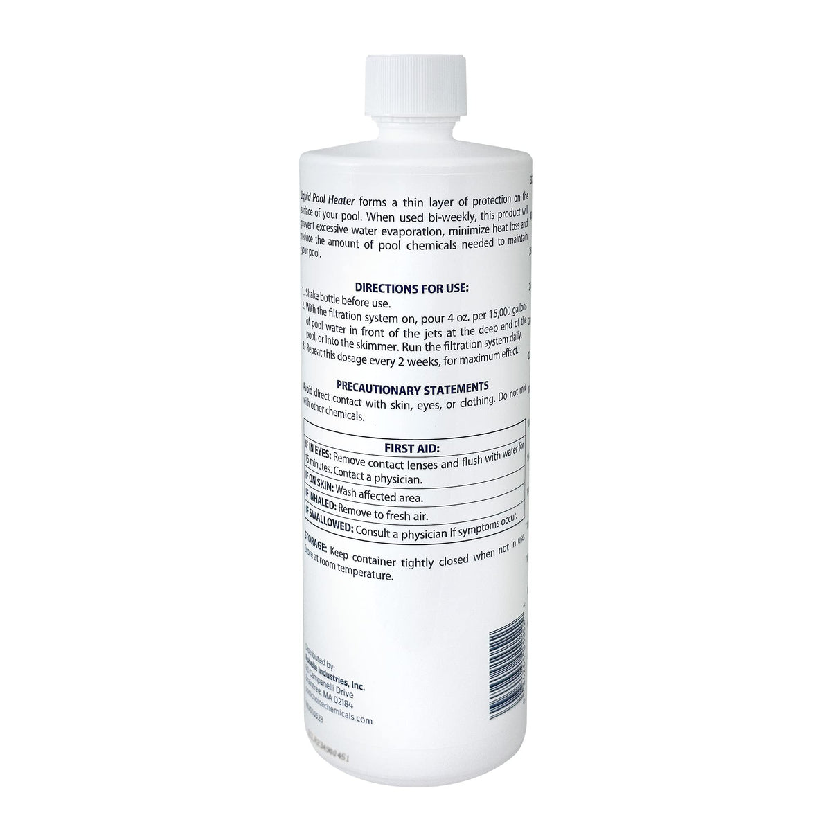 SpaChoice bottle being poured into pool jets for even distribution