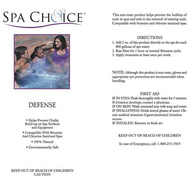 SpaChoice Premium Defense spa filter running to illustrate maintained water quality.