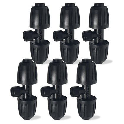 Spalolen 3-way push-to-connect drip fitting for 1/2in to 1/4in tubing
