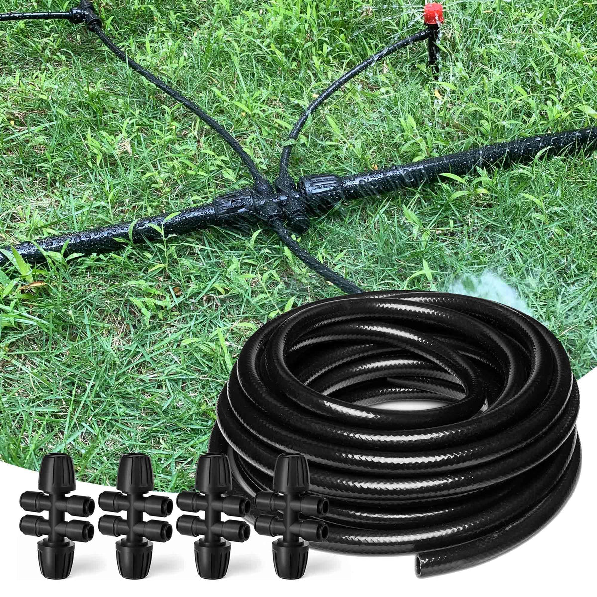 Spalolen 50ft drip tubing for durable, flexible garden irrigation.