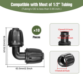 Spalolen anti-leak elbow close-up highlights reliable barbed fit.