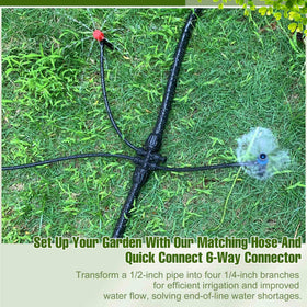 Spalolen 0.5 inch main line maintains steady water flow across branches.