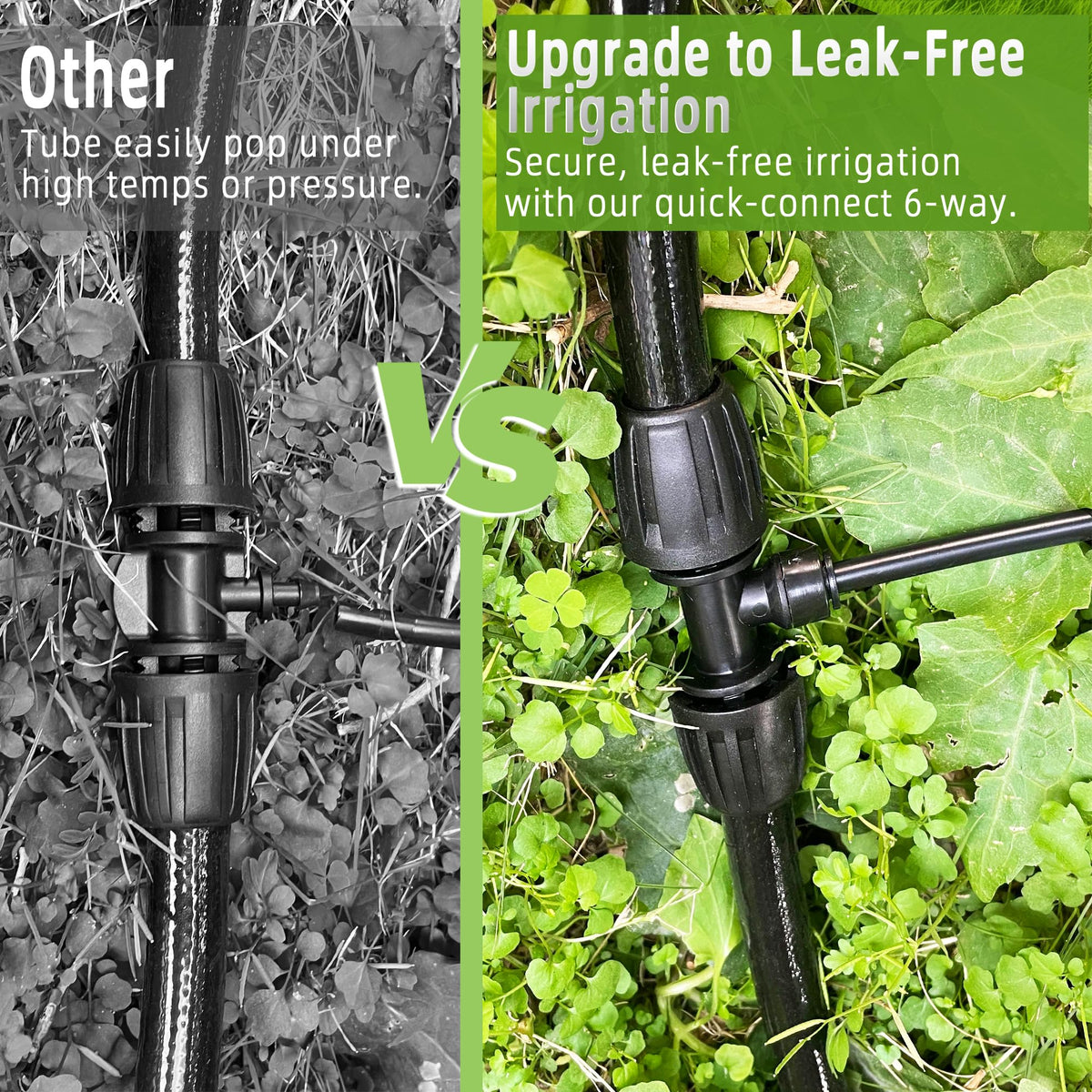 Spalolen durable barbed tees withstand sun and heat