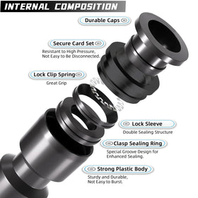 Spalolen leak-free elbow shows reliable connection for consistent water flow.