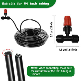 Spalolen micro spray emitter with adjustable flow for precise watering.