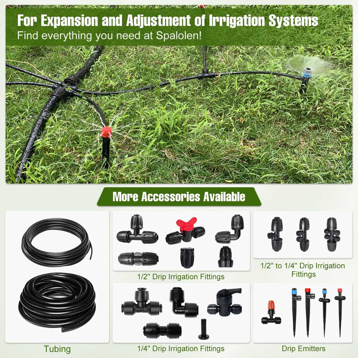 Spalolen outdoor irrigation components designed for lasting performance