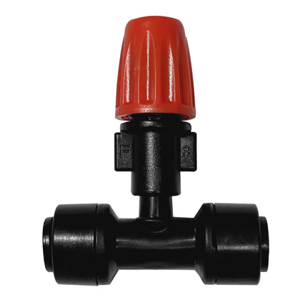 Spalolen push-to-fit emitters show quick-connect setup for efficient irrigation.