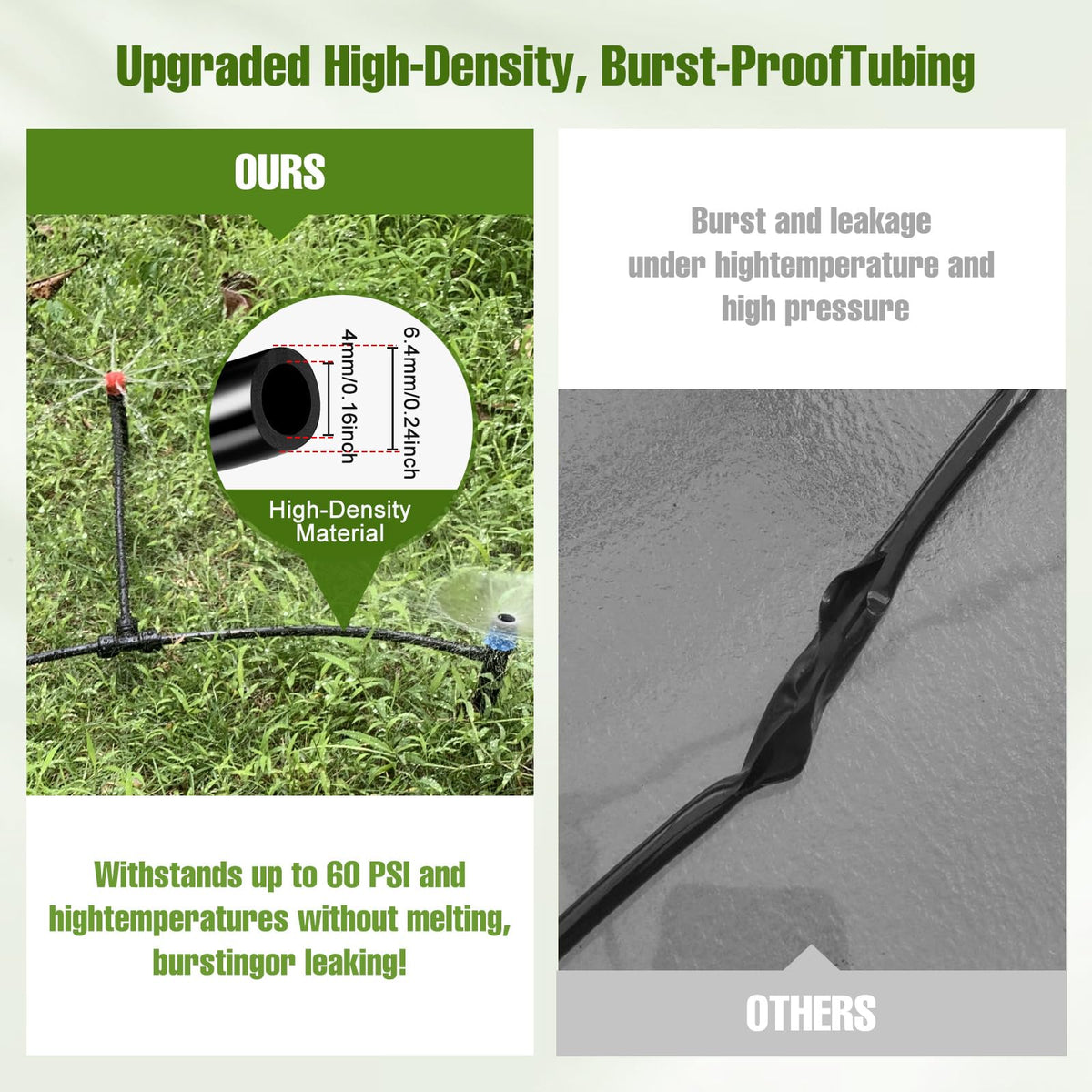 Spalolen quick-connect tees 1/4in enable fast, leak-free connections.