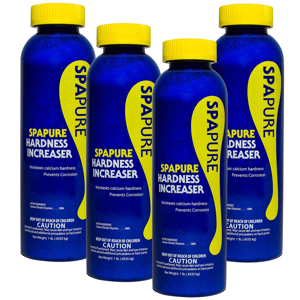 SpaPure Calcium Hardness Increaser bottle raises calcium hardness to prevent corrosion and protect spa surfaces