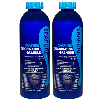 SpaPure PureSpa chlorinating granules provide hot tub sanitizing power.