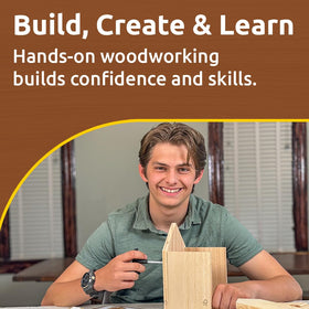 SparkJump Cottage Birdhouse Kit natural-stones provide decorative accents and a natural feel