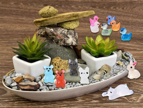 SparkleFab dogs provide playful glow in fairy gardens