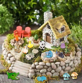 SparkleFab mushrooms illuminate whimsical scenes softly