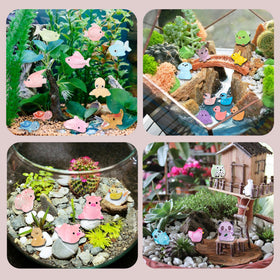 SparkleFab luminous mushrooms glow at night for colorful fairy gardens