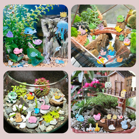 SparkleFab assorted animal figures ideal for hiding games and decor.