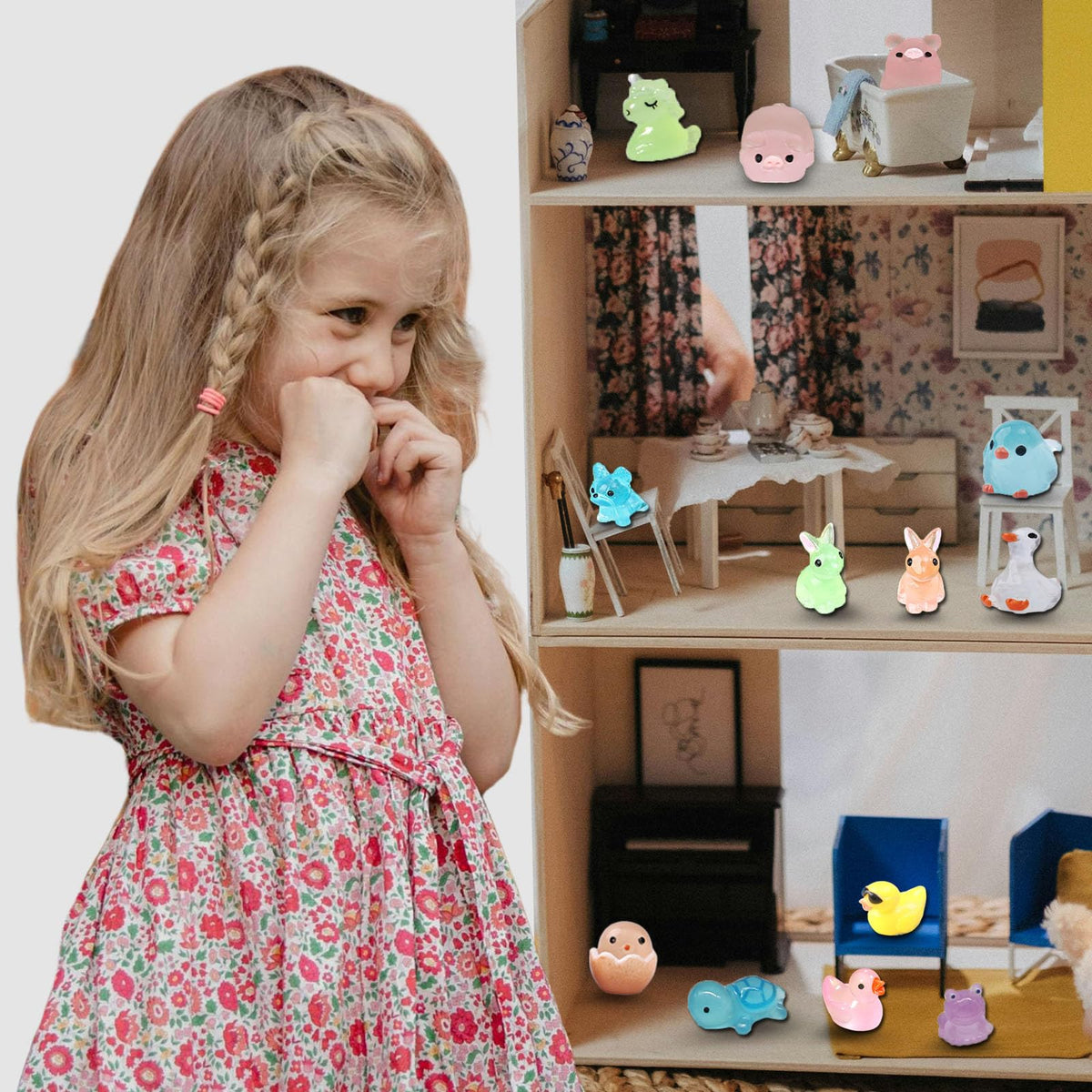 SparkleFab glow mini resin birds add whimsy to home décor and crafts.