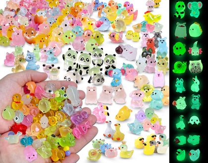 SparkleFab luminous mini animals glow for fairy gardens and indoor displays.