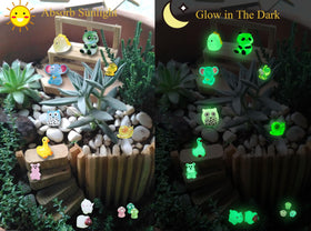 SparkleFab resin ducks glow in the dark, perfect for dollhouse scenes.