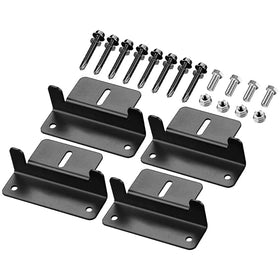 Spartan Power black Z bracket mount kit on roof for quick solar panel installation.