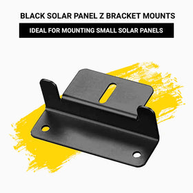 Spartan Power Z bracket mounted on RV roof showing lightweight aluminum design.