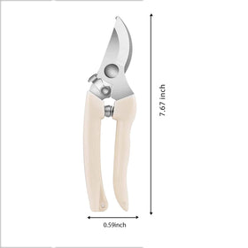 SPDTECH Curve Gardening Scissor beige-handle held for lightweight comfort.
