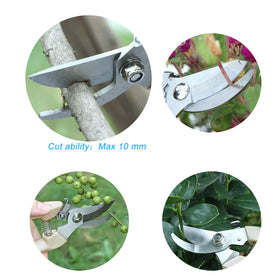 SPDTECH Curve Gardening Scissor flowers-pruning close-up for roses and herbs.
