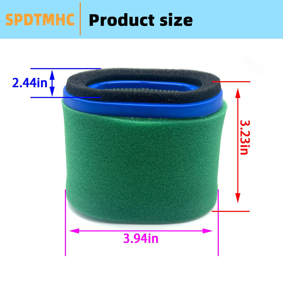 Spdtmhc pre filter kit protects engine intake during maintenance.