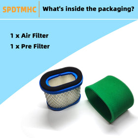 Spdtmhc compatible Intek air filter boosts engine breathing for 8.25–8.75 hp models.