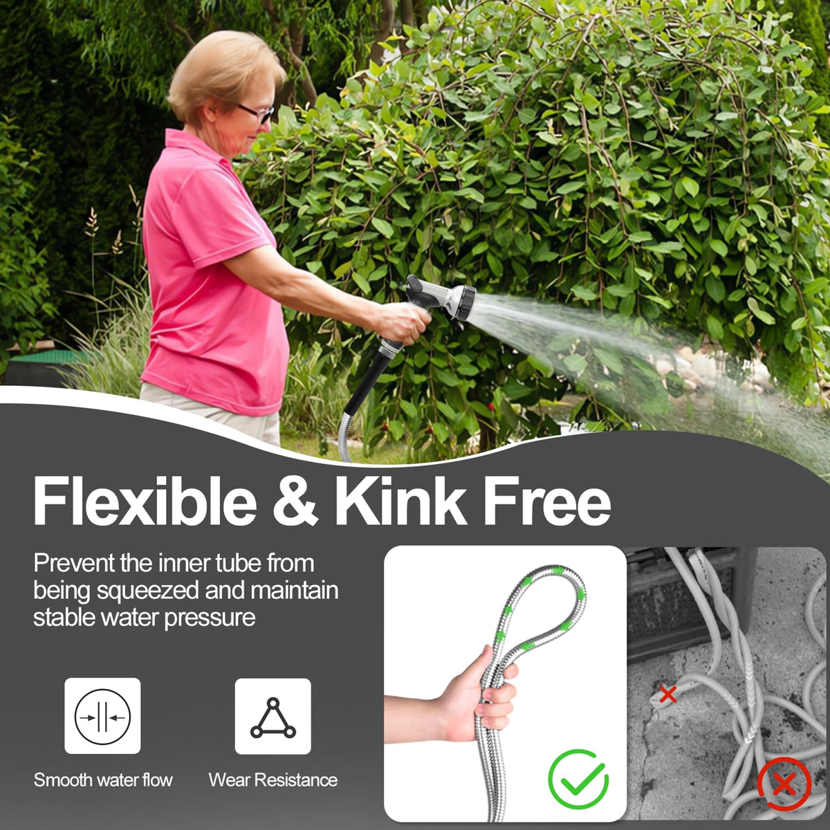 SPECILITE 8-way nozzle provides versatile water flow options