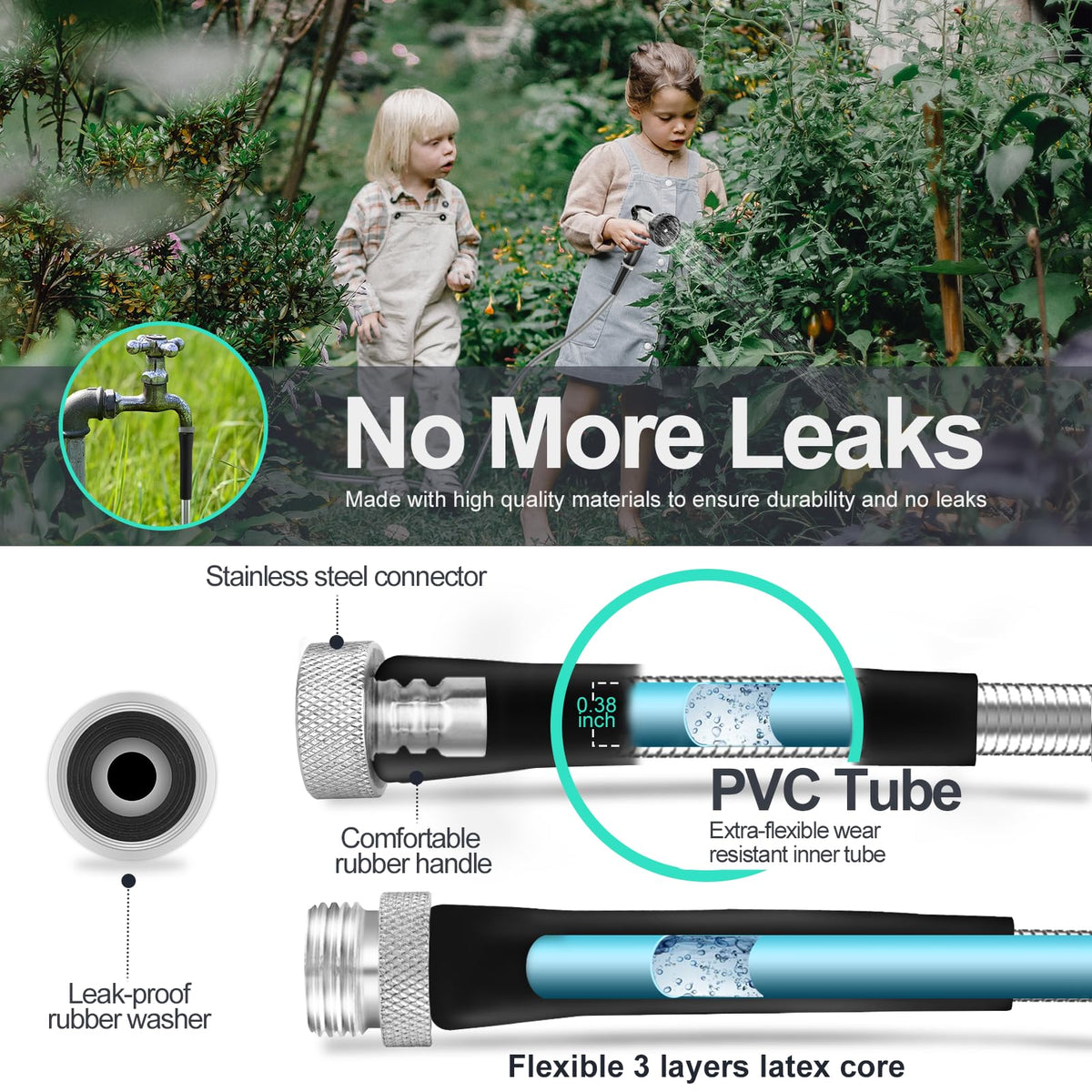 SPECILITE stainless steel outer layer offers puncture resistance in rugged use